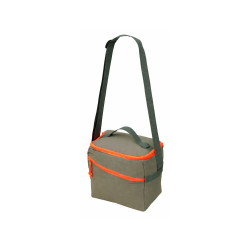 Изотермическая сумка-холодильник Neo Classic c контрастной молнией, серый/оранжевый