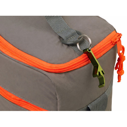 Изотермическая сумка-холодильник Neo Classic c контрастной молнией, серый/оранжевый Изотермическая сумка-холодильник Neo Classic c контрастной молнией, серый/оранжевый