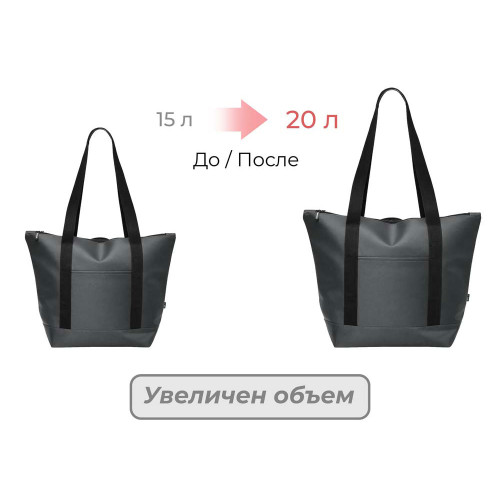 Сумка-холодильник Cool XL с двумя лямками на плечо, темно-серый Сумка-холодильник Cool XL с двумя лямками на плечо, темно-серый