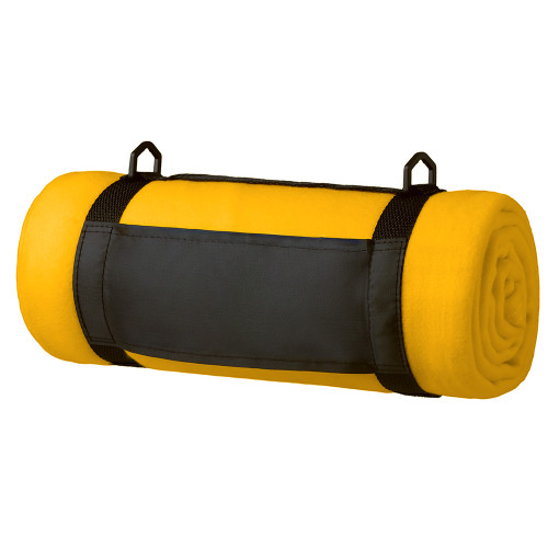 Плед Нежность с плечевым ремнем, желтый