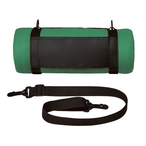 Плед Нежность с плечевым ремнем, зеленый Плед Нежность с плечевым ремнем, зеленый