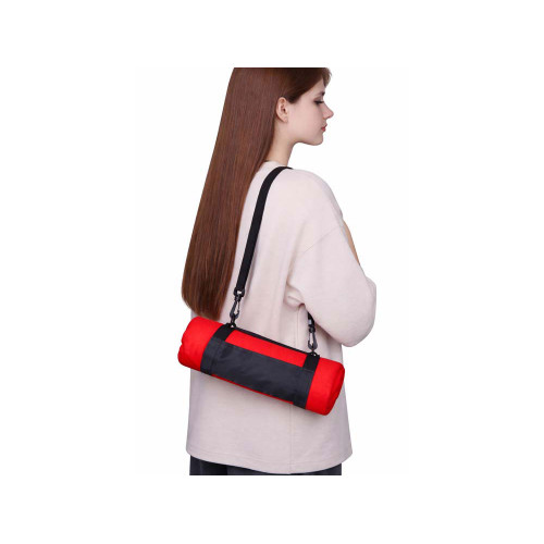 Плед Нежность с плечевым ремнем, красный Плед Нежность с плечевым ремнем, красный