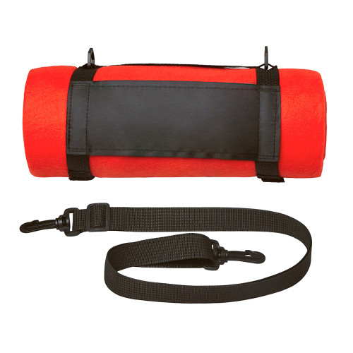 Плед Нежность с плечевым ремнем, красный