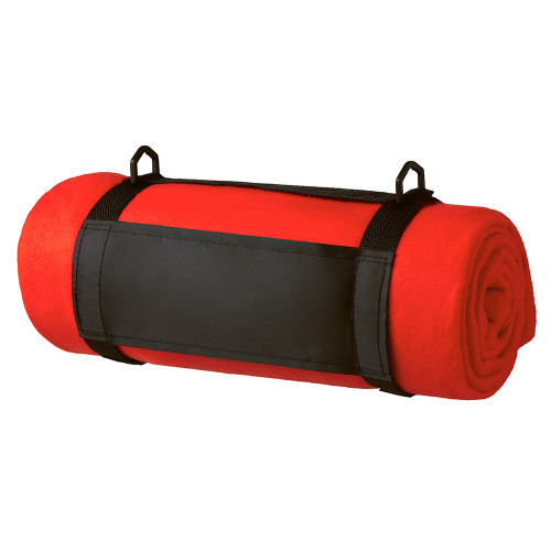 Плед Нежность с плечевым ремнем, красный