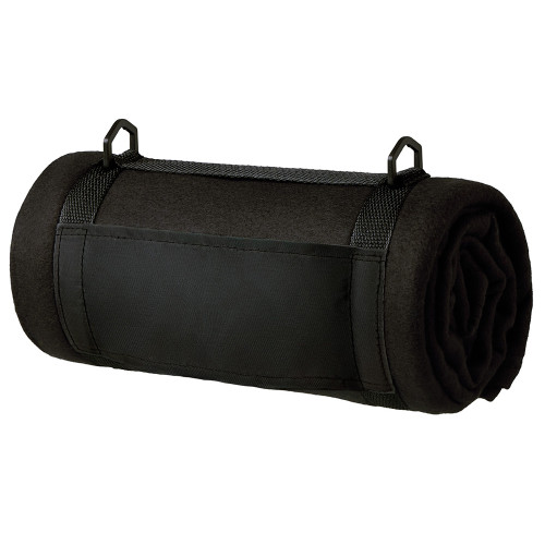 Плед Нежность с плечевым ремнем, черный