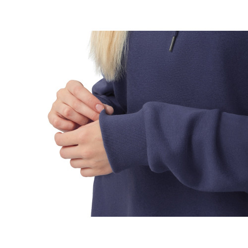 Толстовка с капюшоном оверсайз Lisbon унисекс, темно-синий Толстовка с капюшоном оверсайз Lisbon унисекс, темно-синий