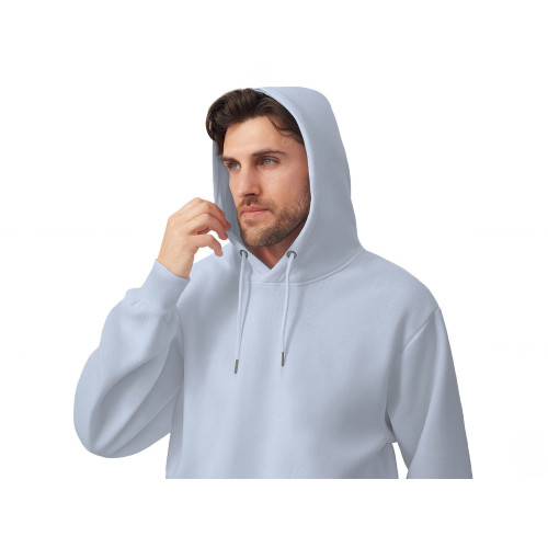 Толстовка с капюшоном оверсайз Lisbon унисекс, небесно-голубой Толстовка с капюшоном оверсайз Lisbon унисекс, небесно-голубой