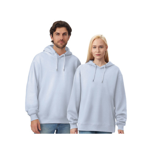 Толстовка с капюшоном оверсайз Lisbon унисекс, небесно-голубой Толстовка с капюшоном оверсайз Lisbon унисекс, небесно-голубой