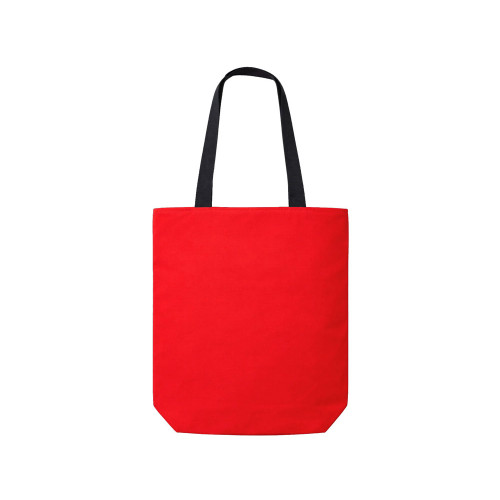 Сумка на молнии Zipper  Neo из хлопка 280 г c карманом на молнии спереди, красный