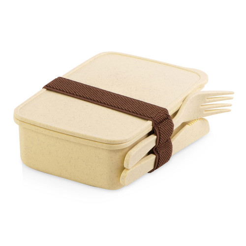 Набор с термокружкой, блокнотом, ручкой и ланчбоксом Refreshment, красный