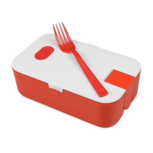 Подарочный набор с бутылкой для воды. блокнотом, ручкой и ланчбоксом, красный