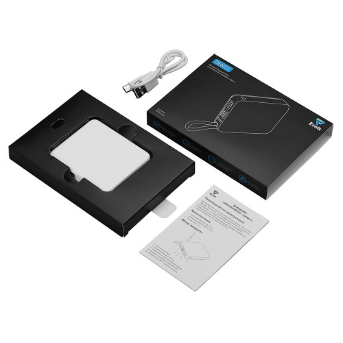 Внешний аккумулятор со встроенным кабелем USB-C Дэнси, 5000 мАч, белый