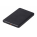 Внешний аккумулятор с QC/PD Шарп, 5000 мАч, черный