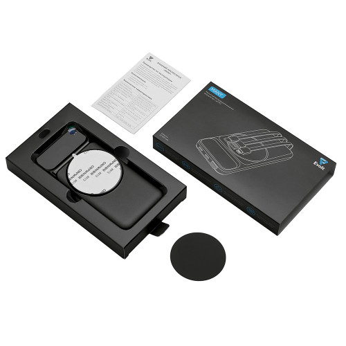 Магнитный беспроводной внешний аккумулятор со встроенными кабелями Мэни,быстаря зарядка, 10000 мАч, черный