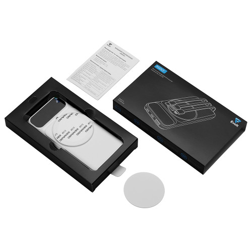 Магнитный беспроводной внешний аккумулятор со встроенными кабелями Мэни,быстаря зарядка, 10000 мАч, белый