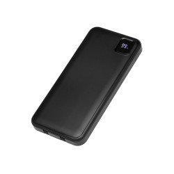 Внешний аккумулятор со встроенными кабелями Фрэйм, 10000мач, черный