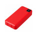 Внешний аккумулятор со встроенными кабелями Фрэйм Про, быстрая зарядка, 20000мач, красный