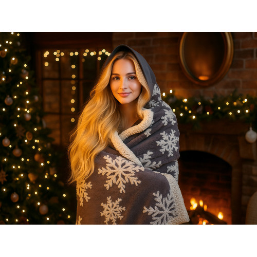 Плед Snowflake новогодний Плед Snowflake новогодний