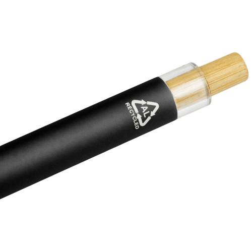 Ручка из переработанного алюминия Blossom, черный