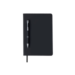 Бизнес-блокнот С3 софт-тач с магнитом, твердая обложка, 96 листов, черный