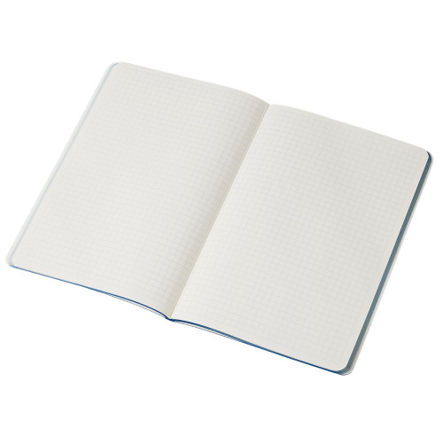 Блокнот Audrey А5 на сшивке в гибкой обложке софт-тач, синий