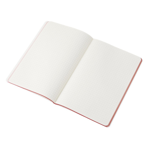 Блокнот Audrey А5 на сшивке в гибкой обложке софт-тач, красный