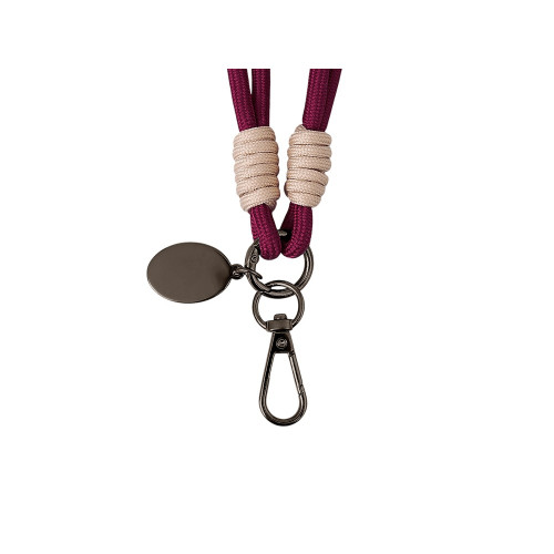 Брелок-браслет Bohemian, бургунди