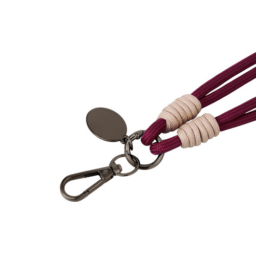 Брелок-браслет Bohemian, бургунди