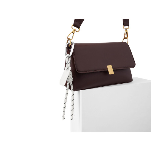 Брелок-веревочка на карабине Trinket, черно-белый Брелок-веревочка на карабине Trinket, черно-белый