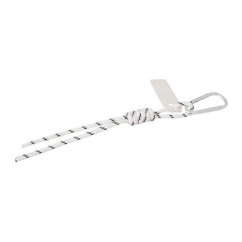 Брелок-веревочка на карабине Trinket, черно-белый Брелок-веревочка на карабине Trinket, черно-белый