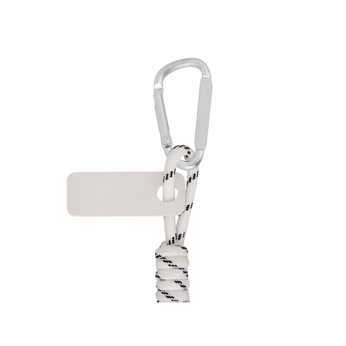 Брелок-веревочка на карабине Trinket, черно-белый Брелок-веревочка на карабине Trinket, черно-белый