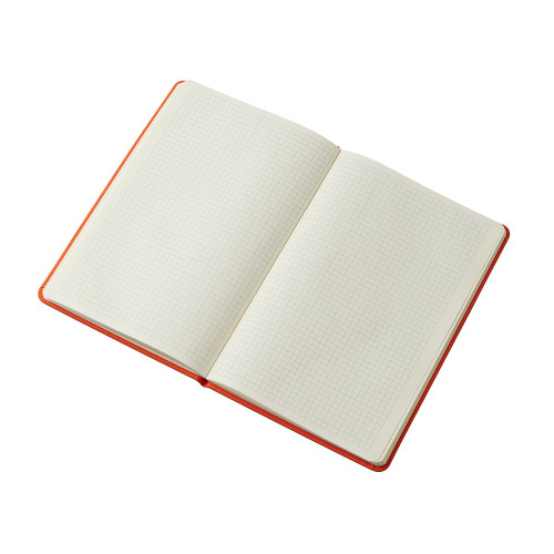 Блокнот в твердой обложке A5 Виспи 2.0 в клетку, оранжевый