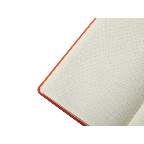 Блокнот в твердой обложке A5 Виспи 2.0 в клетку, оранжевый