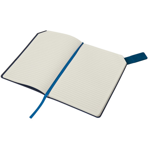 Блокнот А5 в гибкой обложке Chaplin, синий Блокнот А5 в гибкой обложке Chaplin, синий