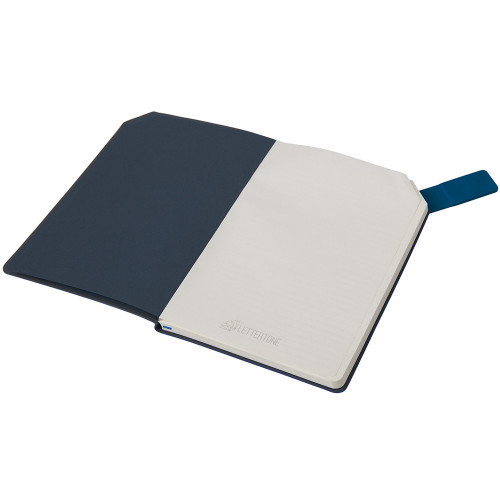 Блокнот А5 в гибкой обложке Chaplin, синий Блокнот А5 в гибкой обложке Chaplin, синий