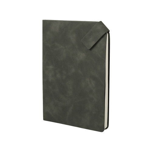 Блокнот А5 в гибкой обложке Chaplin, серый Блокнот А5 в гибкой обложке Chaplin, серый