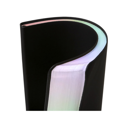 Блокнот А5 в гибкой обложке Fellini с голографическим срезом, черный Блокнот А5 в гибкой обложке Fellini с голографическим срезом, черный