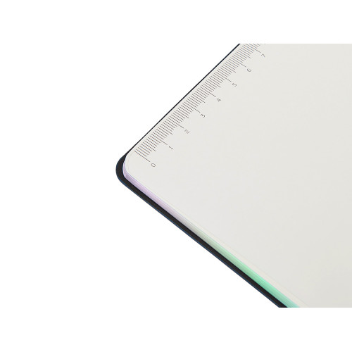 Блокнот А5 в гибкой обложке Fellini с голографическим срезом, темно-синий Блокнот А5 в гибкой обложке Fellini с голографическим срезом, темно-синий