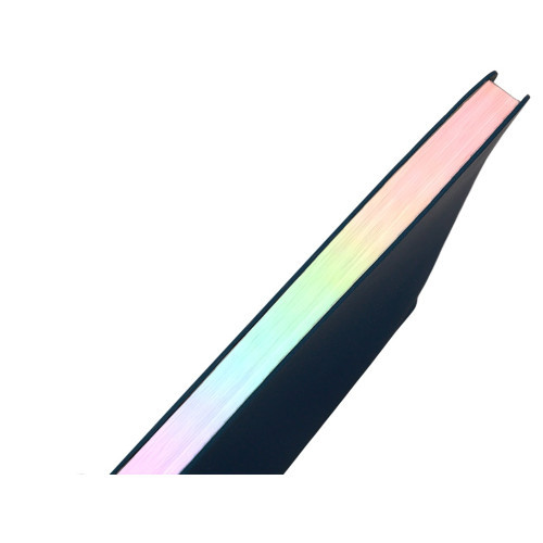 Блокнот А5 в гибкой обложке Fellini с голографическим срезом, темно-синий Блокнот А5 в гибкой обложке Fellini с голографическим срезом, темно-синий