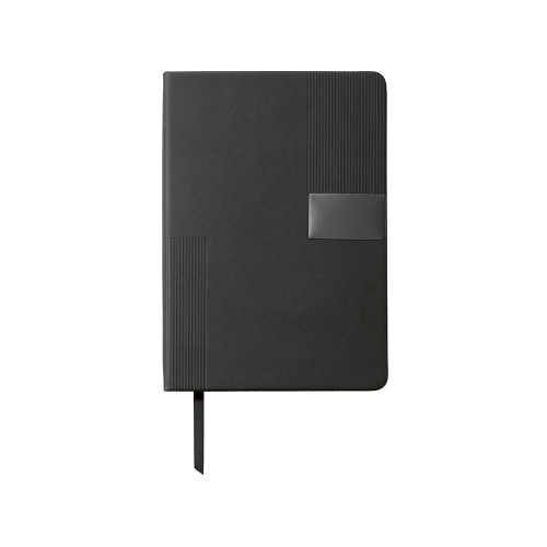 Подарочный набор Tesla с блокнотом А5, ручкой и пауэрбенком на 10 000 mAh, черный