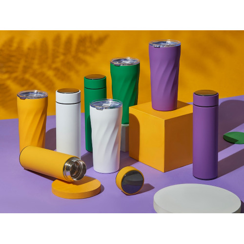 Подарочный набор FAMILY с термосом и термокружкой, розовый