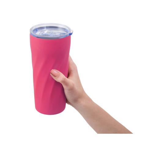 Подарочный набор FAMILY с термосом и термокружкой, розовый