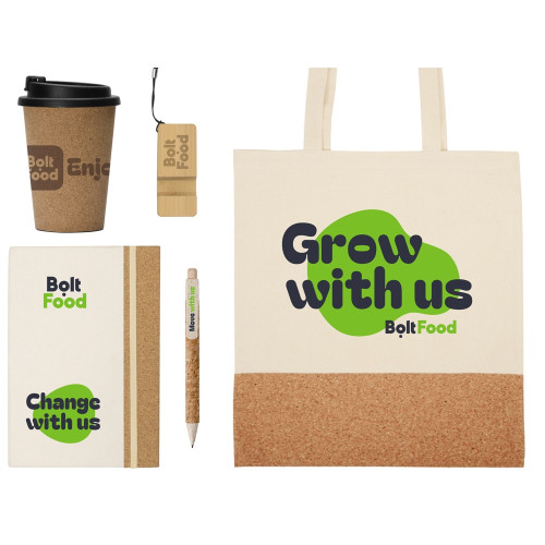 Welcome pack Hello eco, натуральный с нанесением