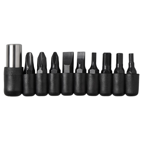 Универсальный мультитул с битами в подарочной упаковке с окном Шэйп , черный