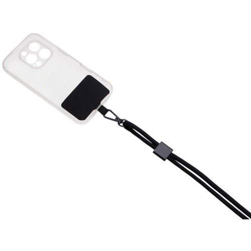 Ремешок на шею для телефона Риксо, черный