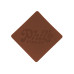 ПАТЧ РОМБ soft-touch (коричневый) 7,6 х 7,6 см