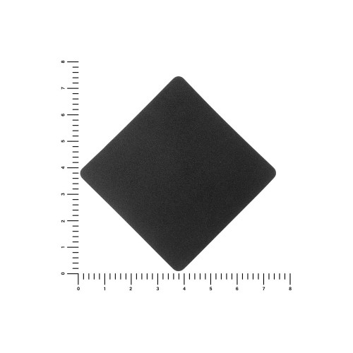 ПАТЧ РОМБ nubuk (чёрный) 7,6 х 7,6 см