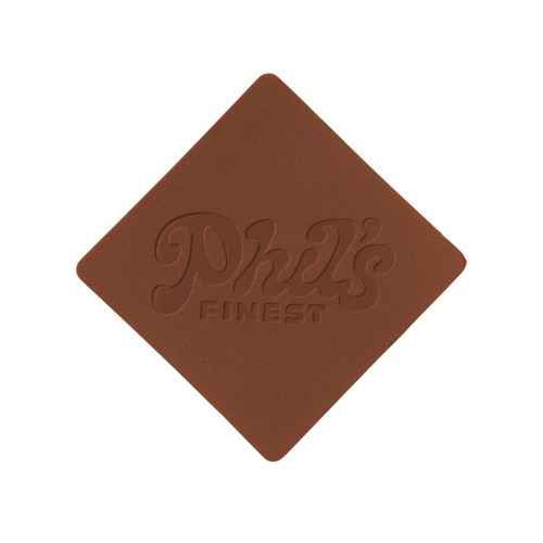 ПАТЧ РОМБ nubuk (коричневый ) 7,6 х 7,6 см