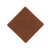 ПАТЧ РОМБ nubuk (коричневый ) 7,6 х 7,6 см