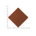 ПАТЧ РОМБ nubuk (коричневый ) 7,6 х 7,6 см